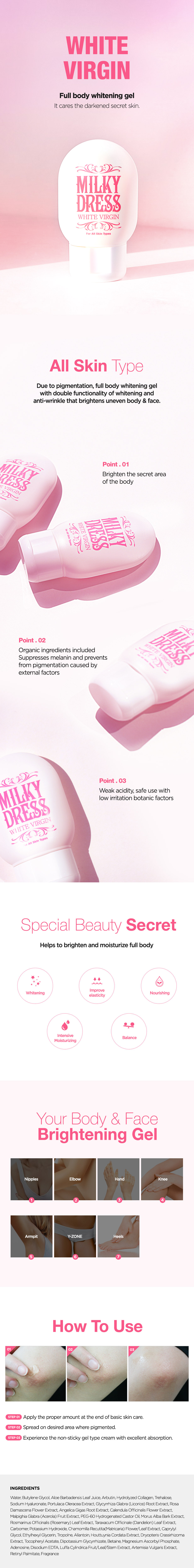 MILKYDRESS - White Virgin - 65g