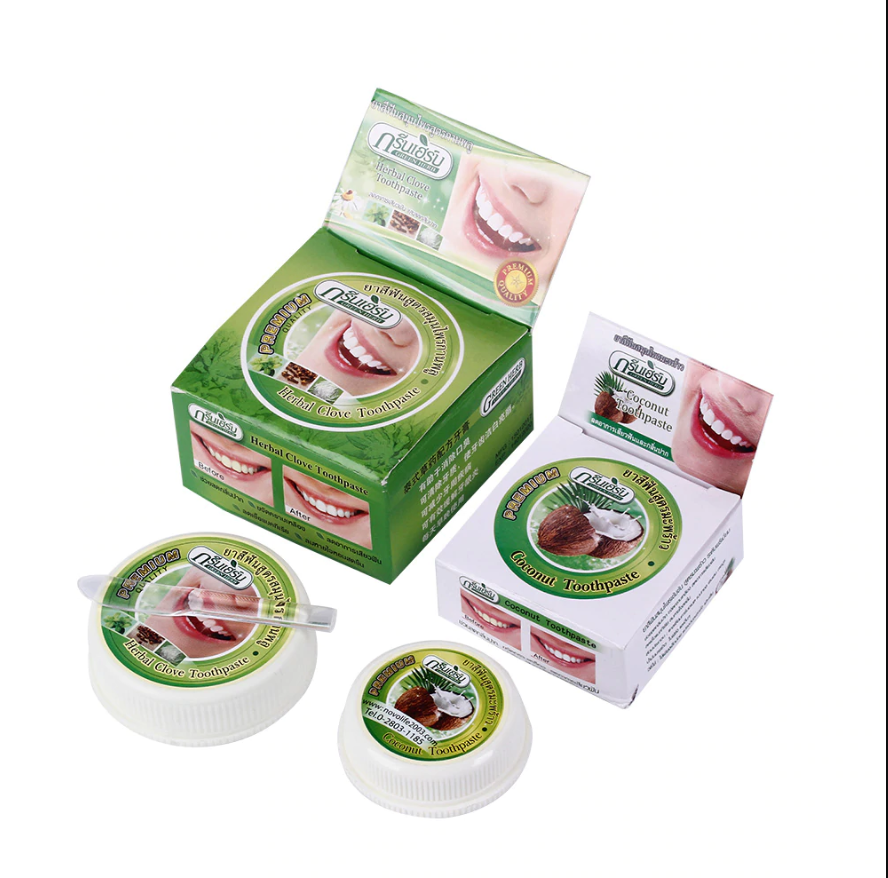 Green Herbs - Ensemble de dentifrice au clou de girofle - 25g + 10g