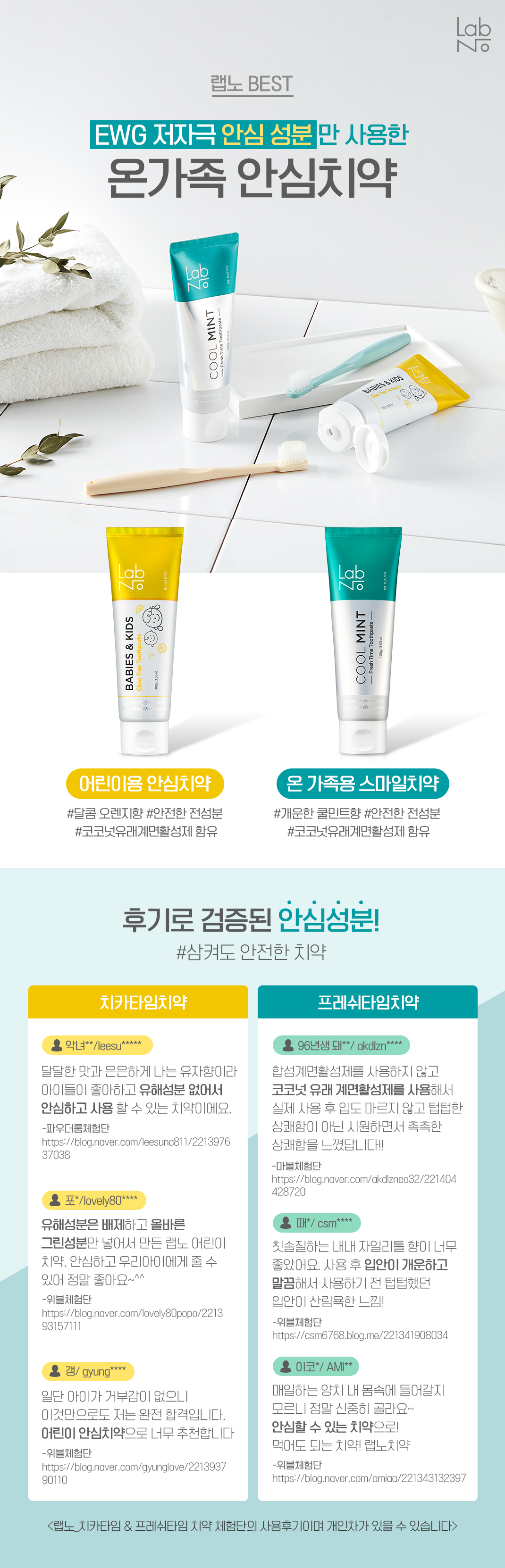 LabNo - Cool Mint Fresh Time Toothpaste - 100g