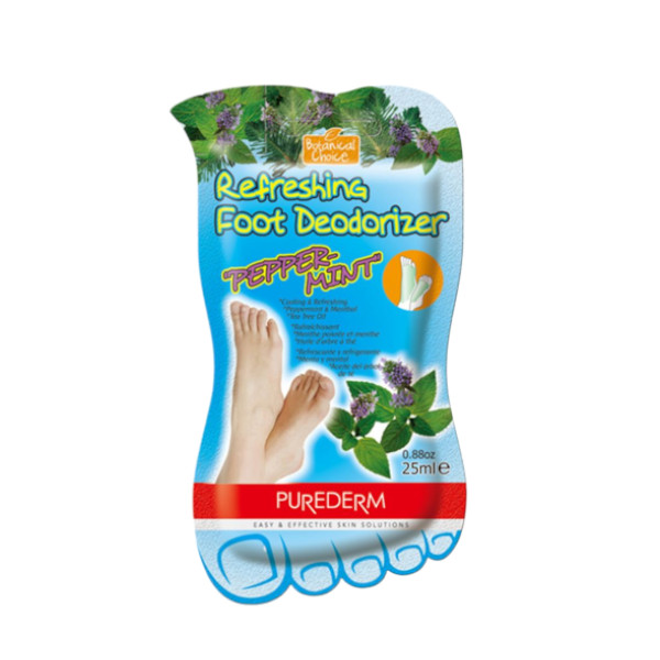 PUREDERM - Désodorisant rafraîchissant pour les pieds " Peppermint" - 25g