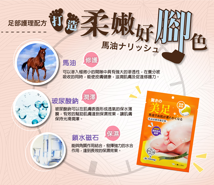 My Scheming - Horse Oil Moisturizing Foot Mask