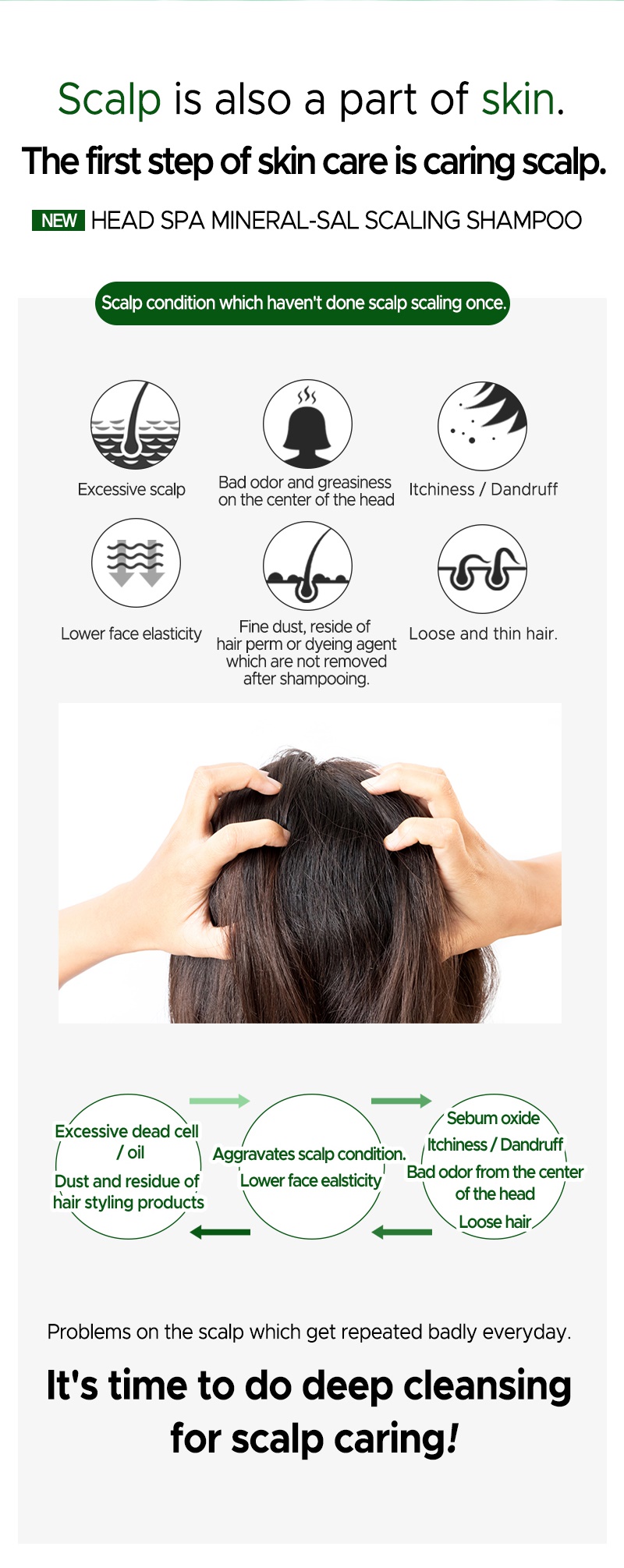 BIORECIPE - Shampooing détartrant aux sels minéraux Head Spa