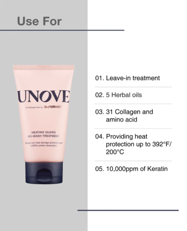 Dr. FORHAIR - UNOVE - Heating Guard No-Wash Treatment - 147ml