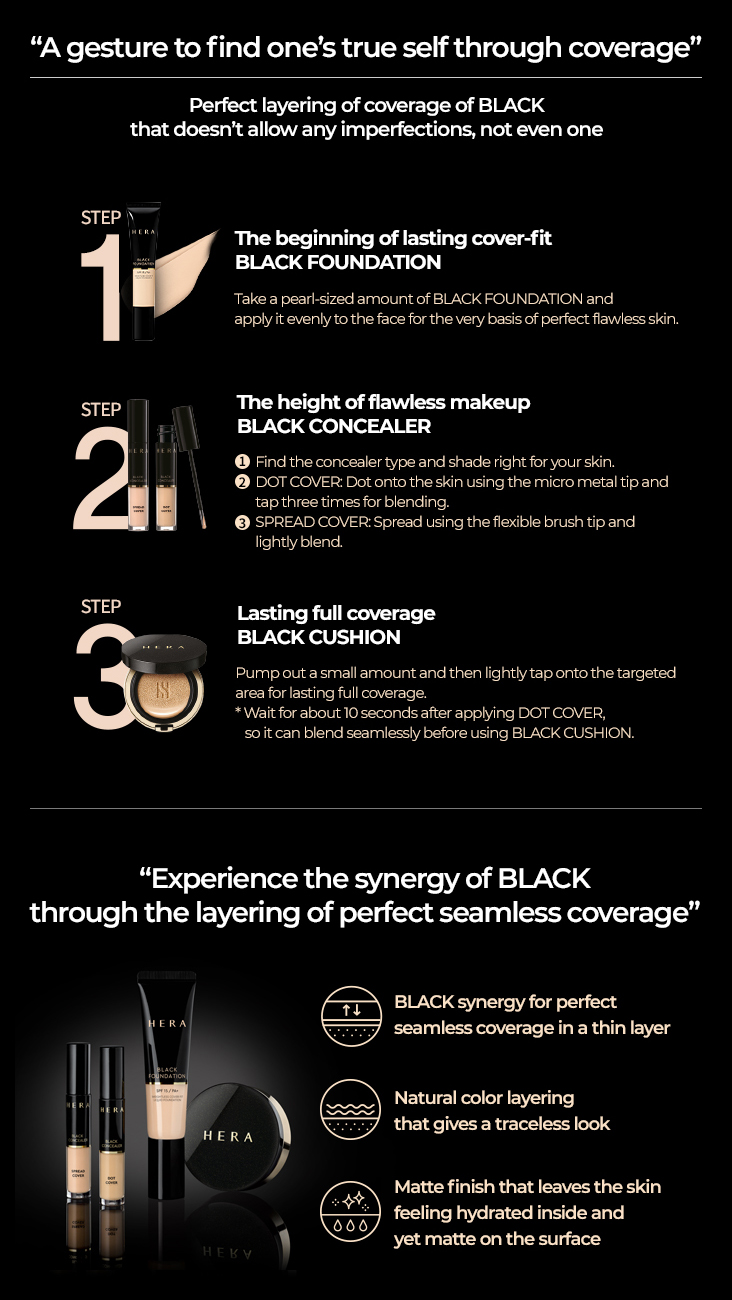 HERA - Black Concealer - Dot Cover - 5g