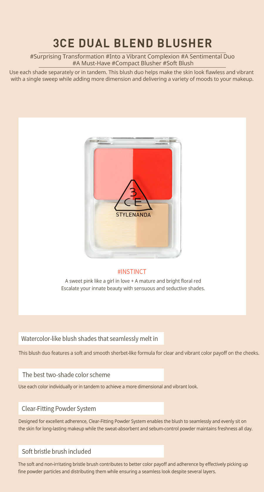 3CE - Dual Blend Blusher