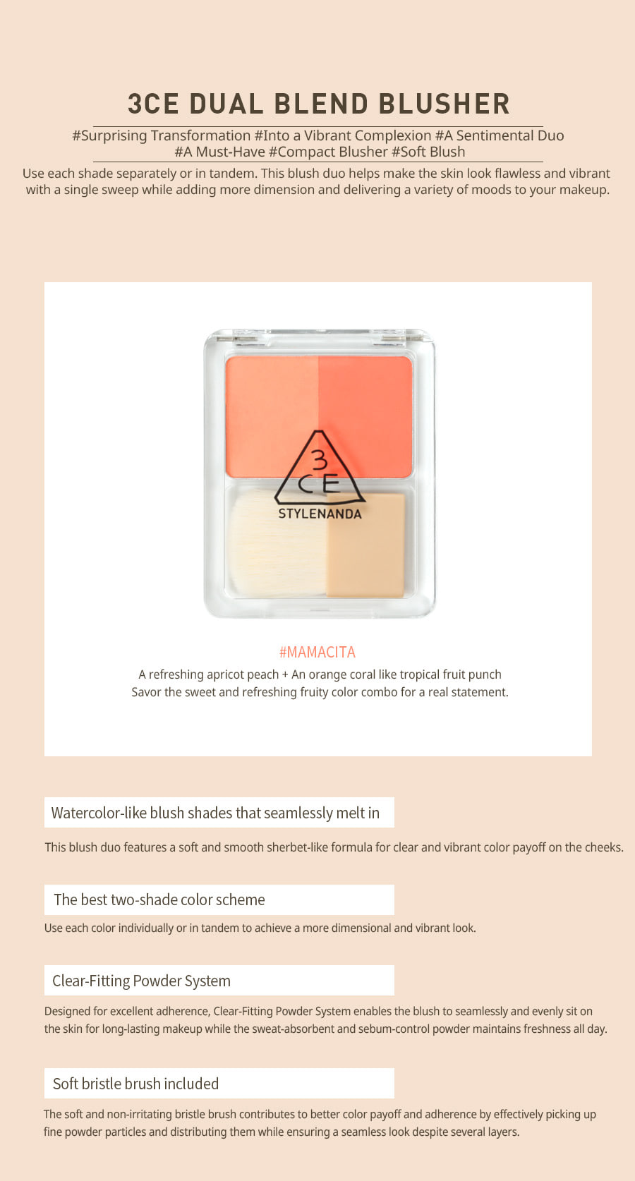 3CE - Dual Blend Blusher