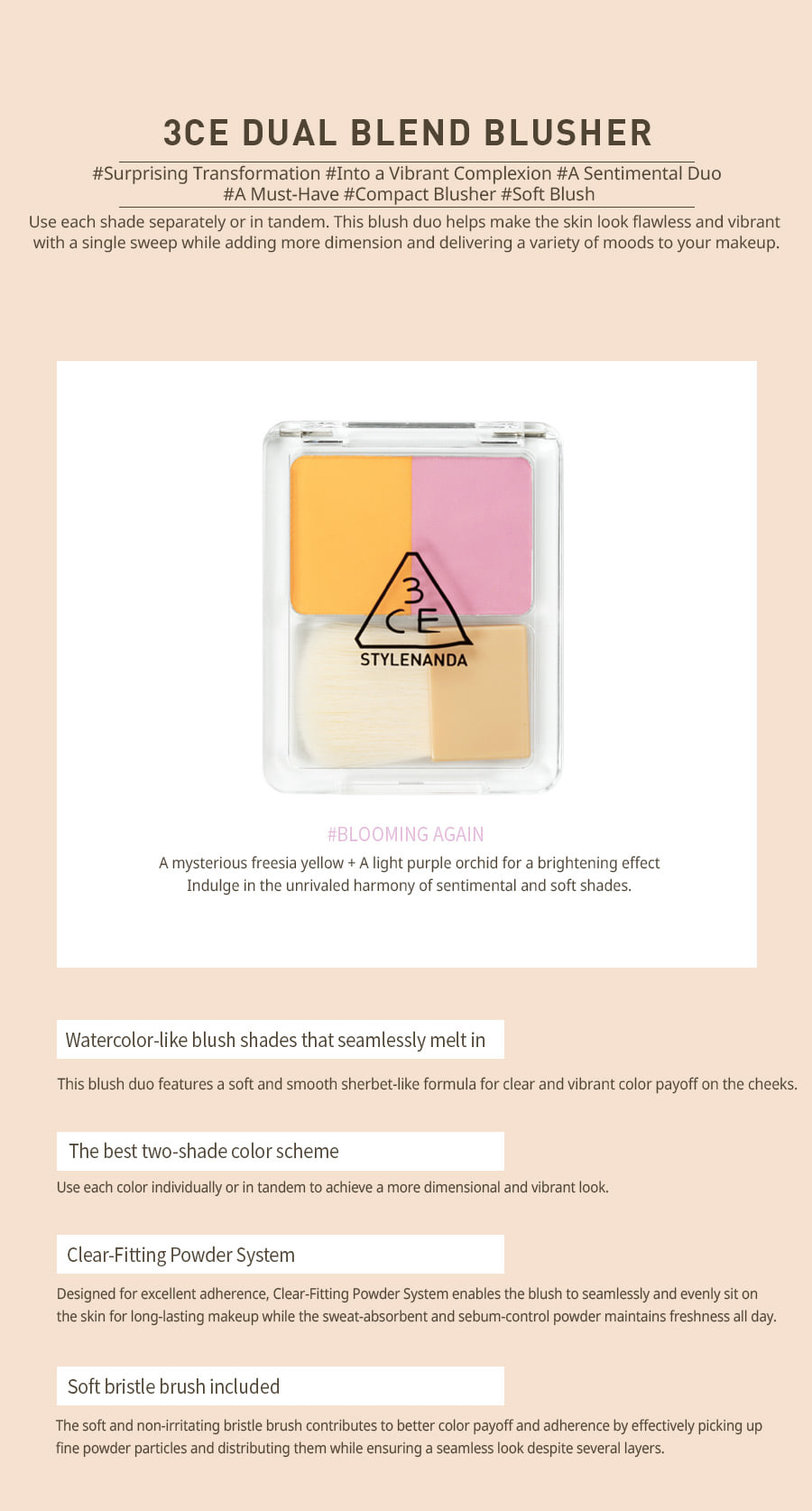 3CE - Dual Blend Blusher