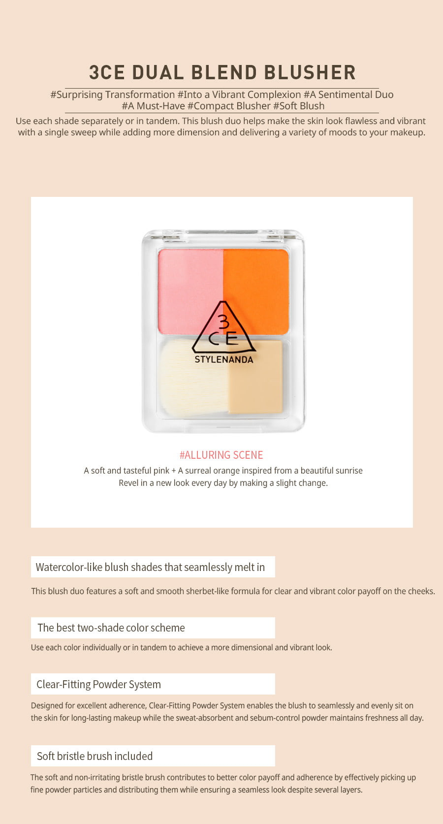 3CE - Dual Blend Blusher