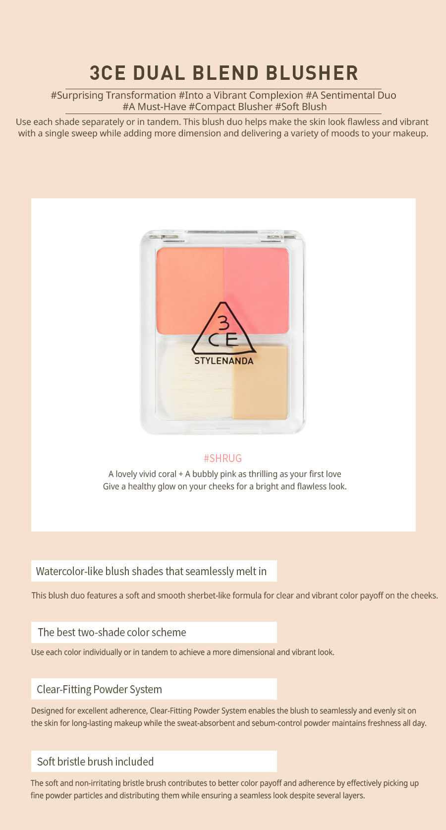 3CE - Dual Blend Blusher