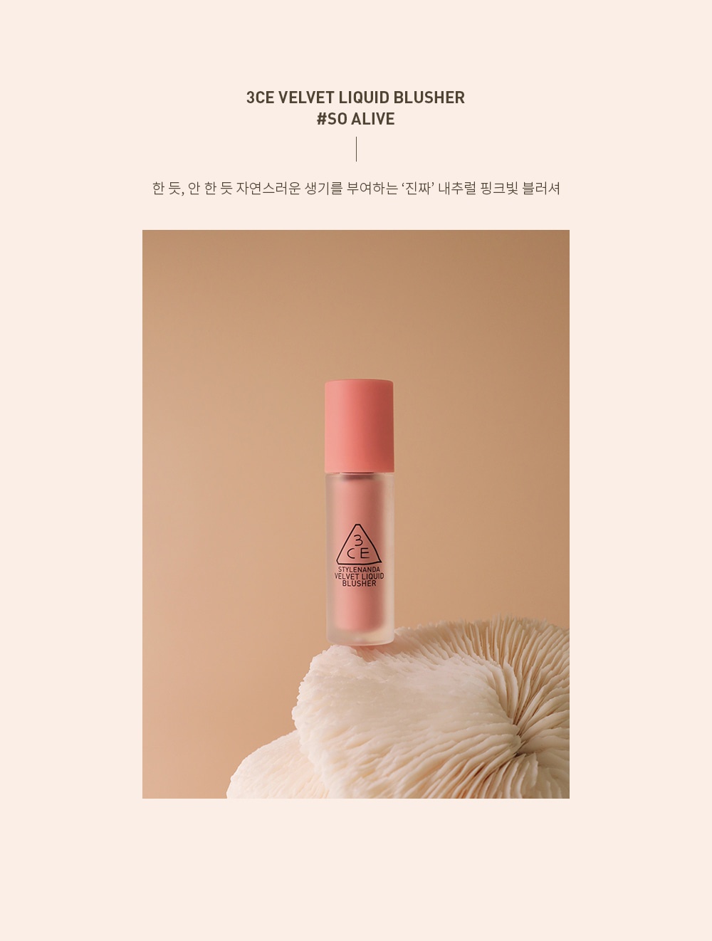 3CE - Velvet Liquid Blusher - 3.4g