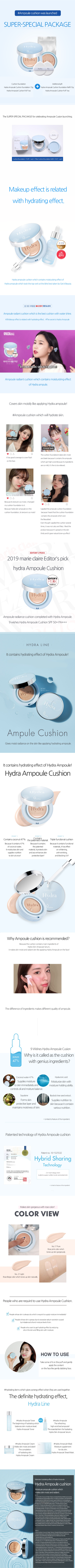 9wishes - Hydra Ampule Cushion SPF50+ PA+++ with refill - 15g
