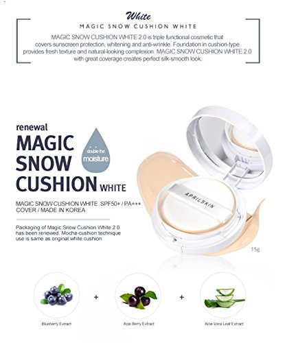 April Skin - Coussin Magic Snow Blanc 2.0
