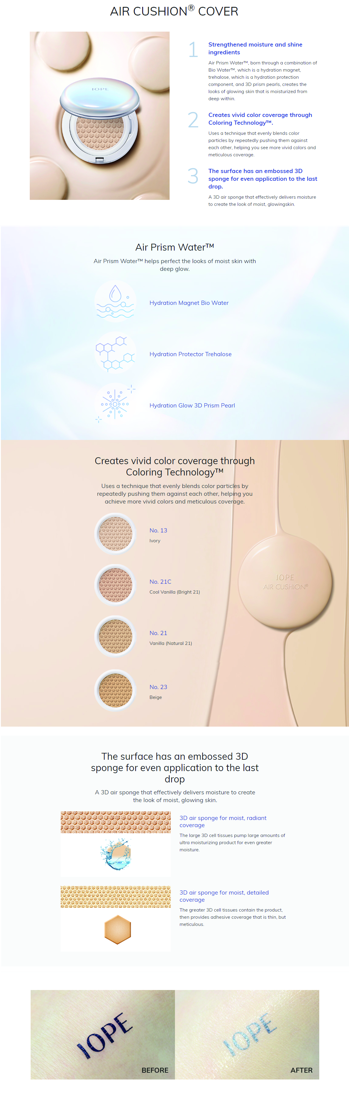 IOPE - Air Cushion Couvrir avec recharge