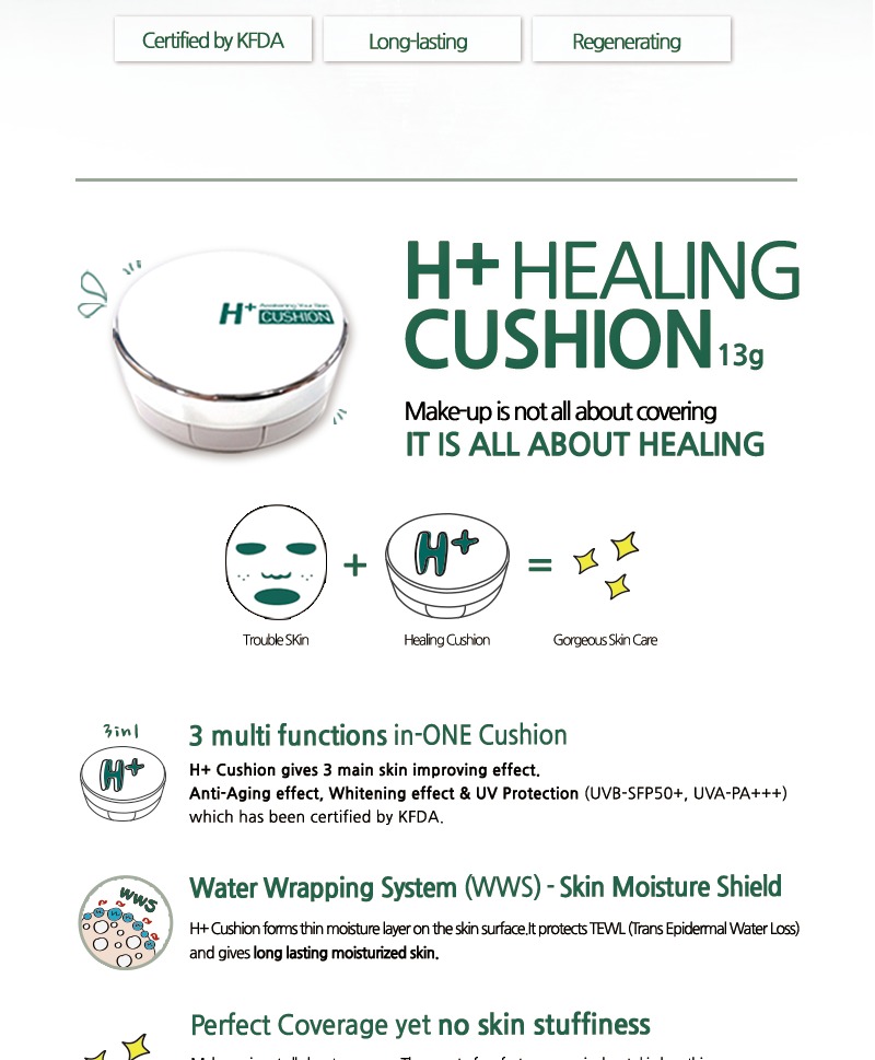 TROIAREUKE - Healing Cushion H+