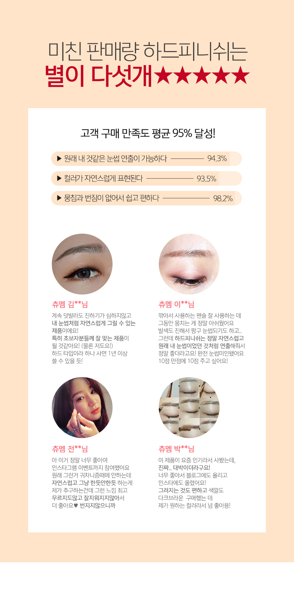 beigechuu - Sourcils à fini dur beige