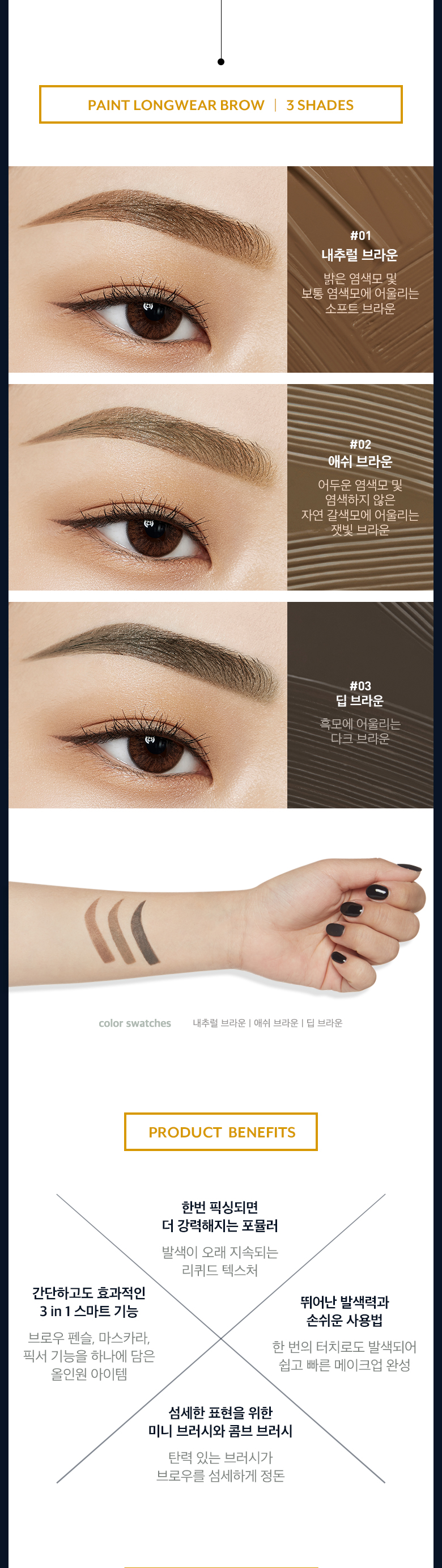 MEMEBOX - Paint Longwear Brow - 5g