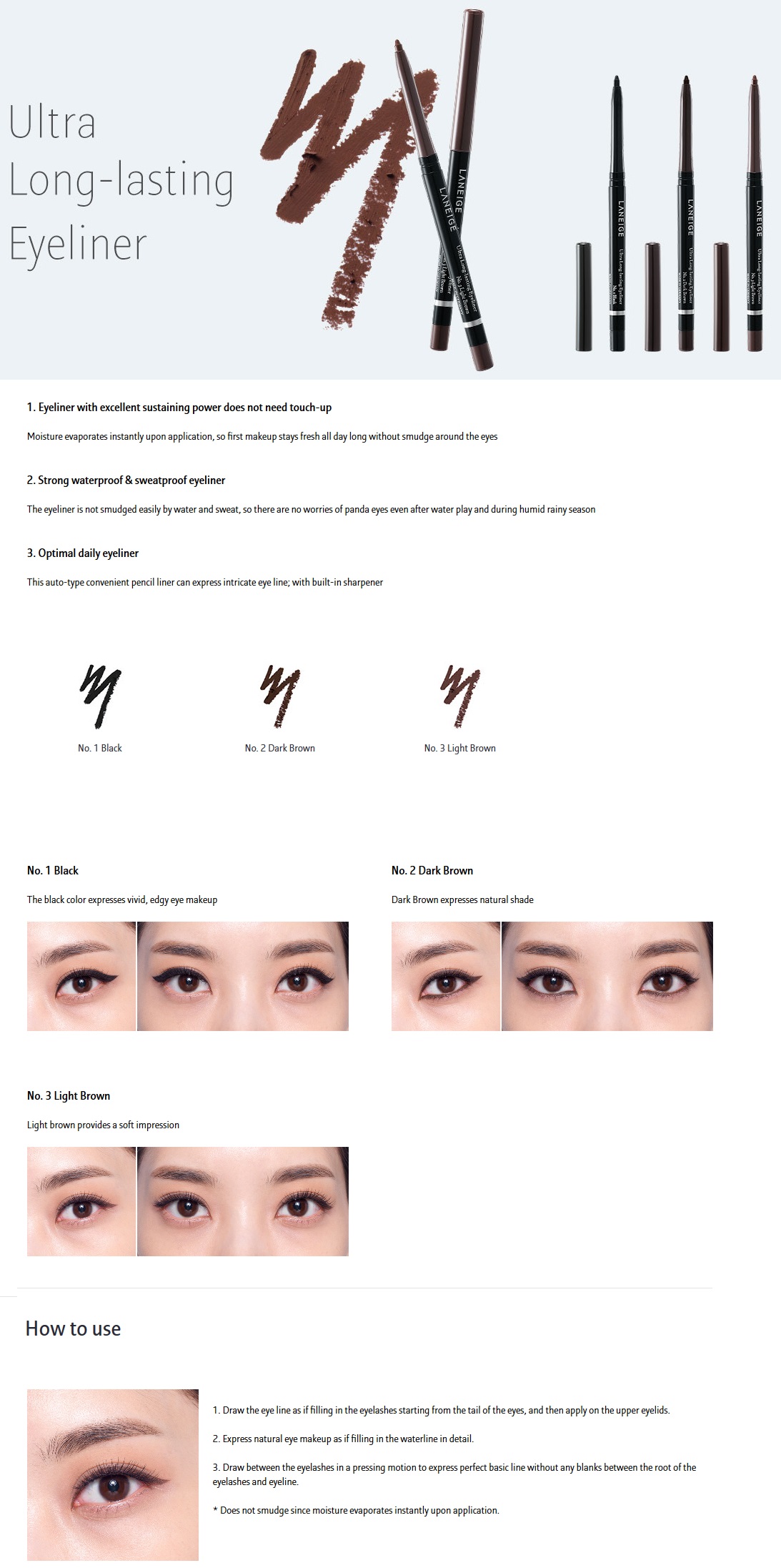 LANEIGE - Ultra Long Lasting Eyeliner
