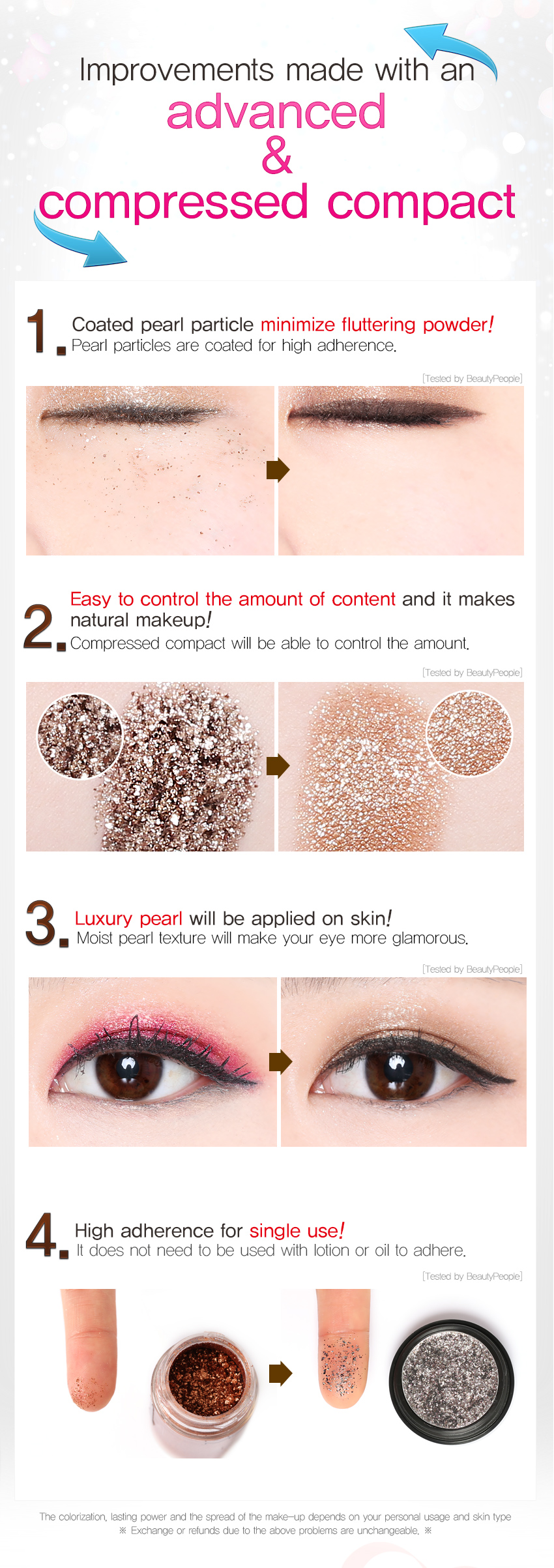 BEAUTY PEOPLE - Flash Fix Pearl Pigment Eyeshadow Pact