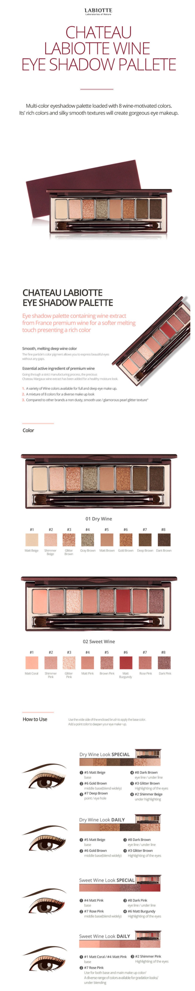 LABIOTTE - Chateau Labiotte Wine Eyeshadow Palette