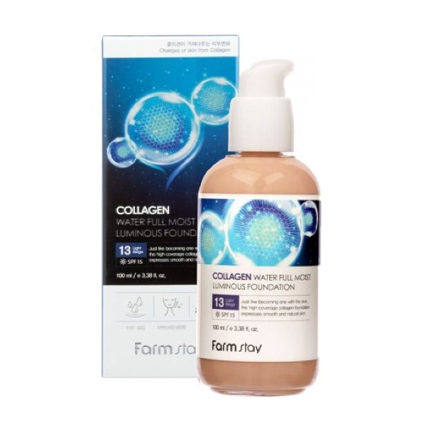 Farm Stay - Fond de teint lumineux Collagen Water Full Moist - 100ml