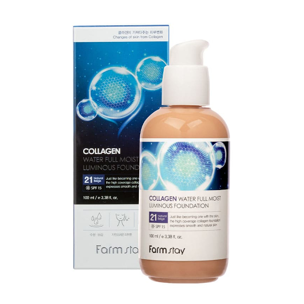 Farm Stay - Fond de teint lumineux Collagen Water Full Moist - 100ml