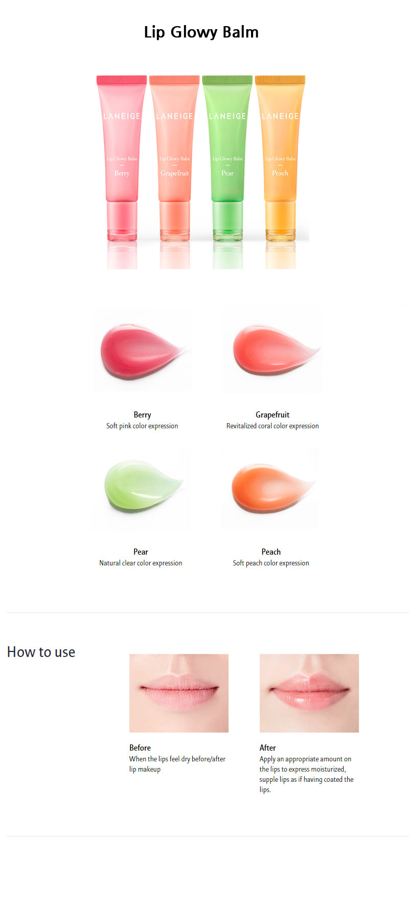 LANEIGE - Baume Lèvres Glowy