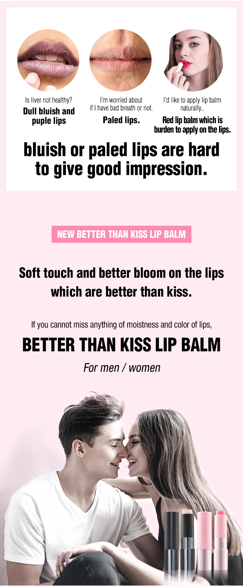 MACQUEEN - Baume à lèvres Better Than Kiss - 3.5g