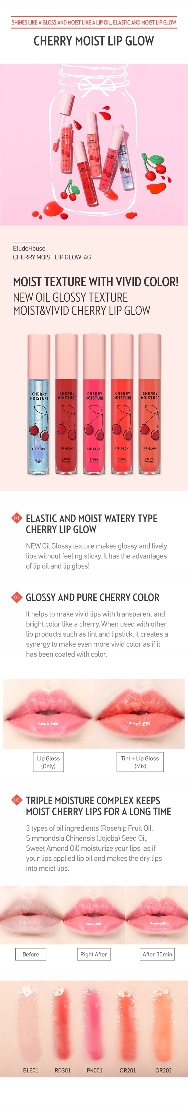 Etude House - Rouge à lèvres Cherry Moisture