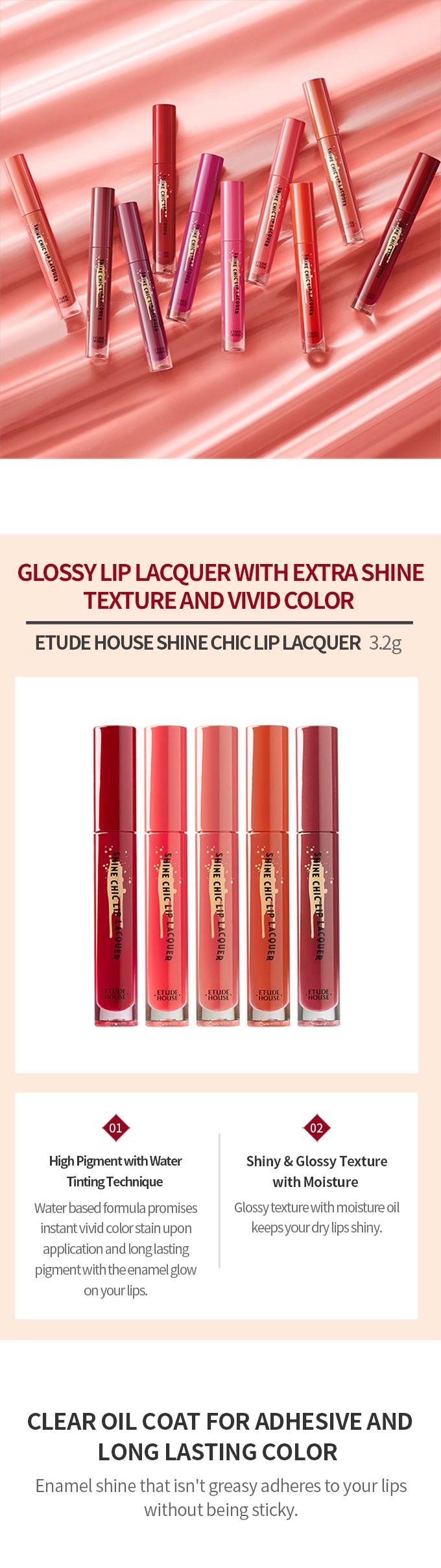 Etude House - Shine Chic Lip Lacquer