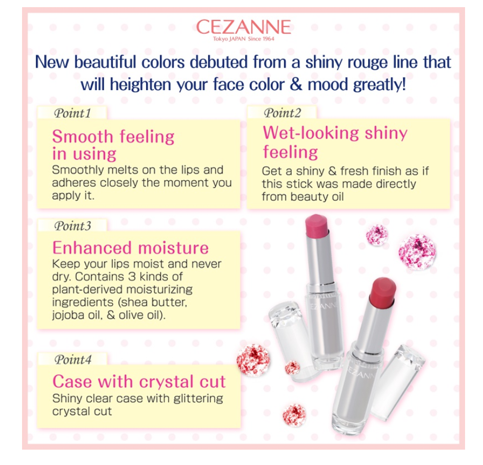 CEZANNE - Lasting Gloss Lip
