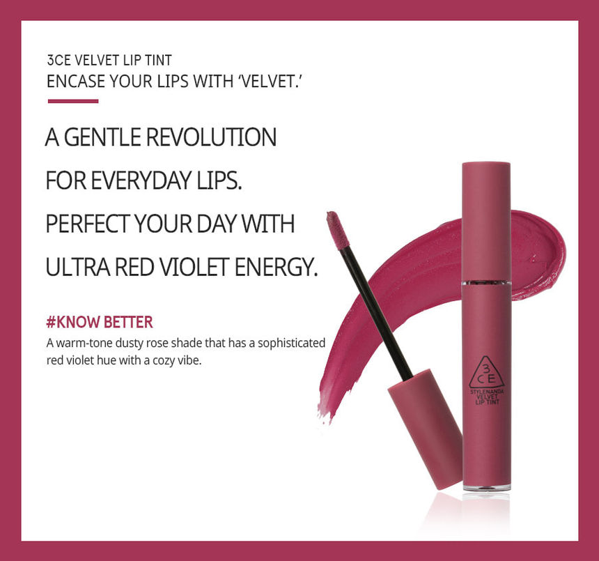 3CE - Velvet Lip Tint