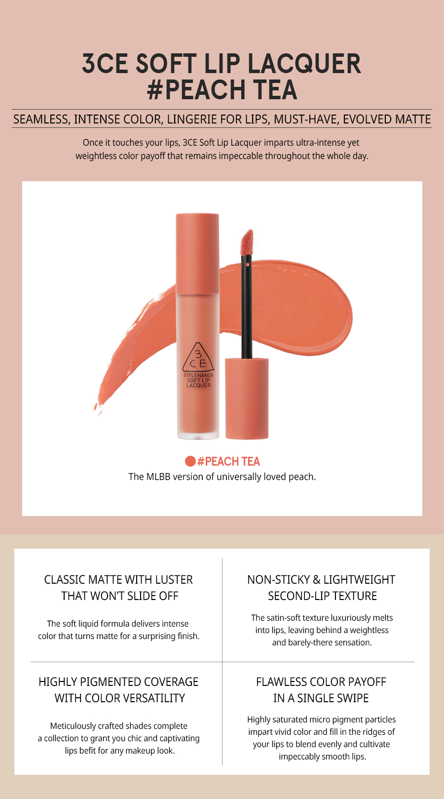 3CE / 3 CONCEPT EYES - Soft Lip Lacquer