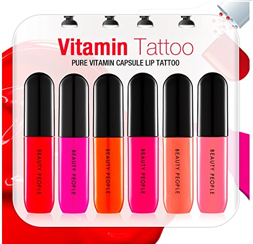 BEAUTY PEOPLE - Tatouage de lèvre de capsule de vitamine pure