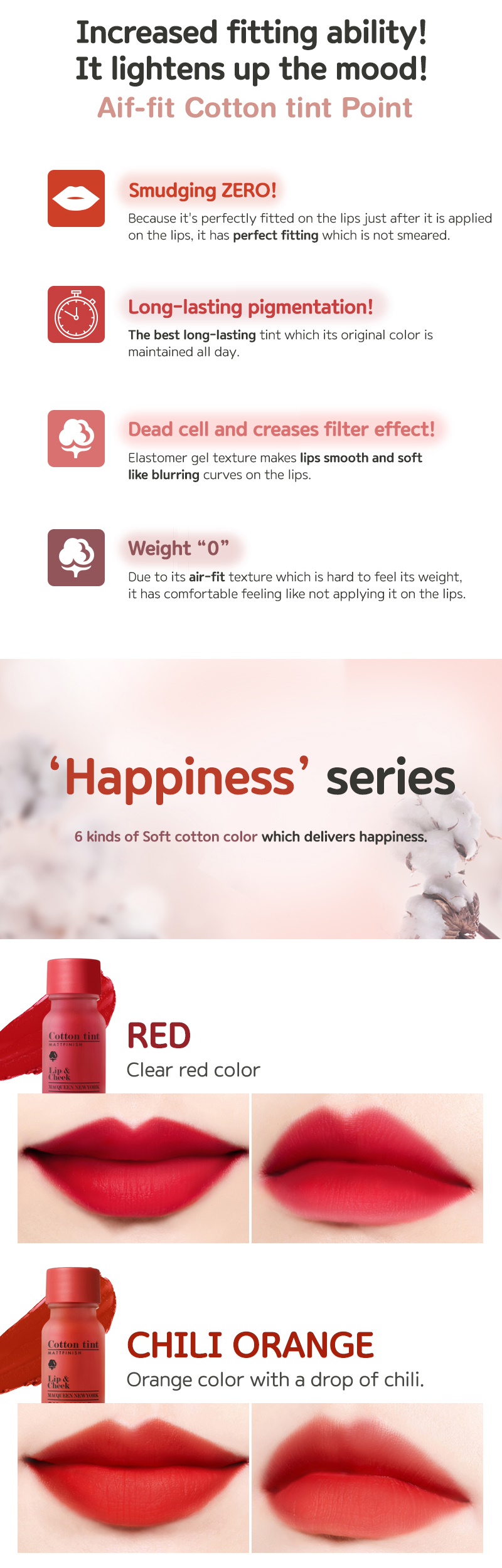 MACQUEEN - Air Cotton Tint - 10ml