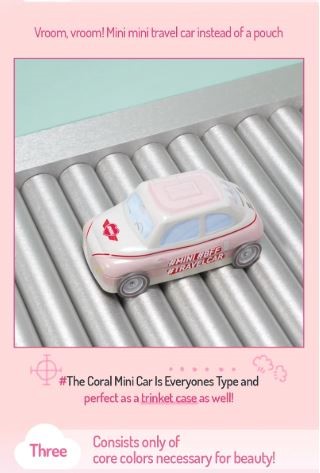 peripera - Mini Mini Travel Car Rose - 1pack (5items)