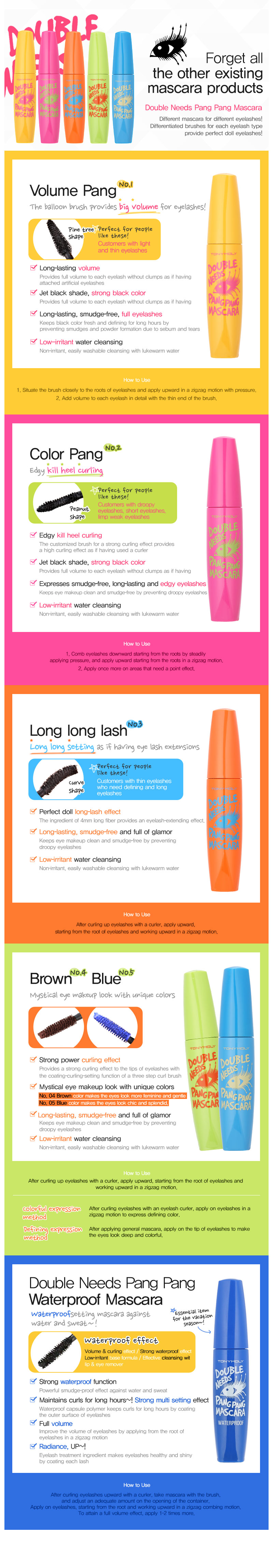 Tonymoly - Double Needs Pang Pang Mascara