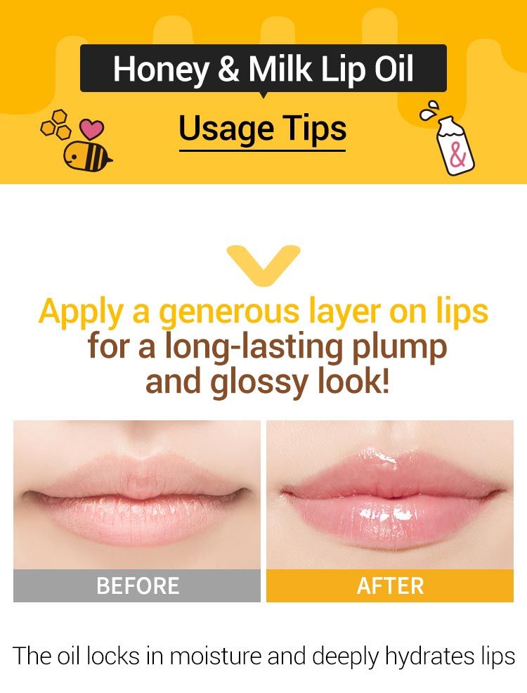 A'PIEU - Honey & Milk Lip Oil