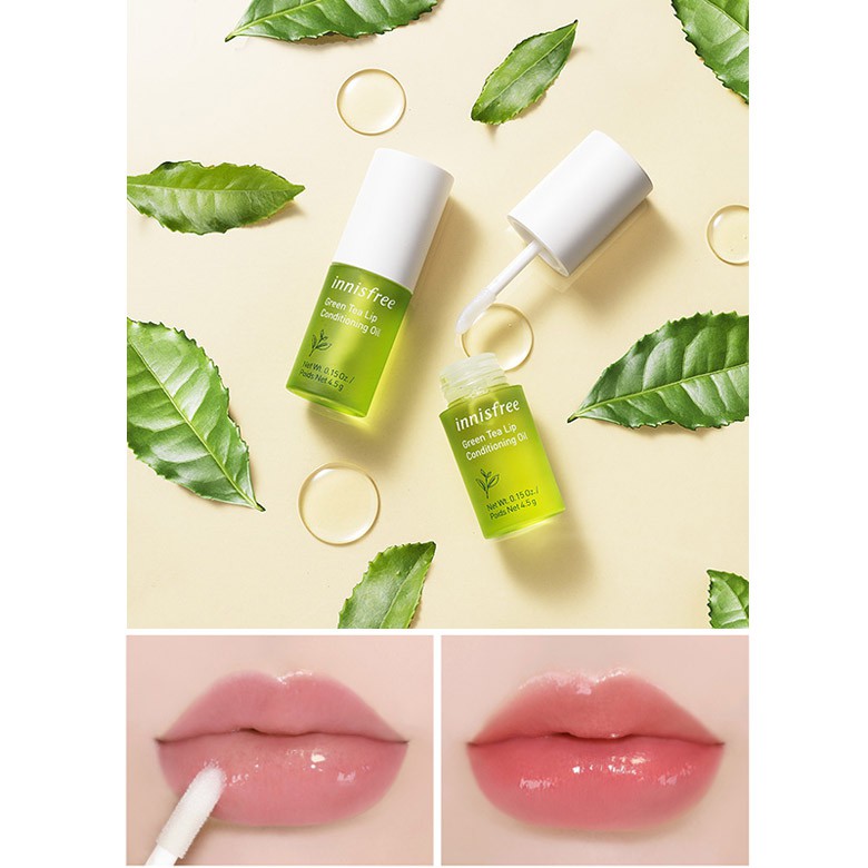 innisfree - Green Tea Lip Conditioning Oil - 4.5g
