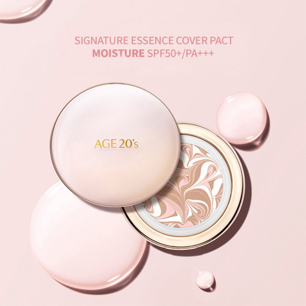 Age 20's - Signature Essence Cover Pact Moisture (with Refill) -14g/one