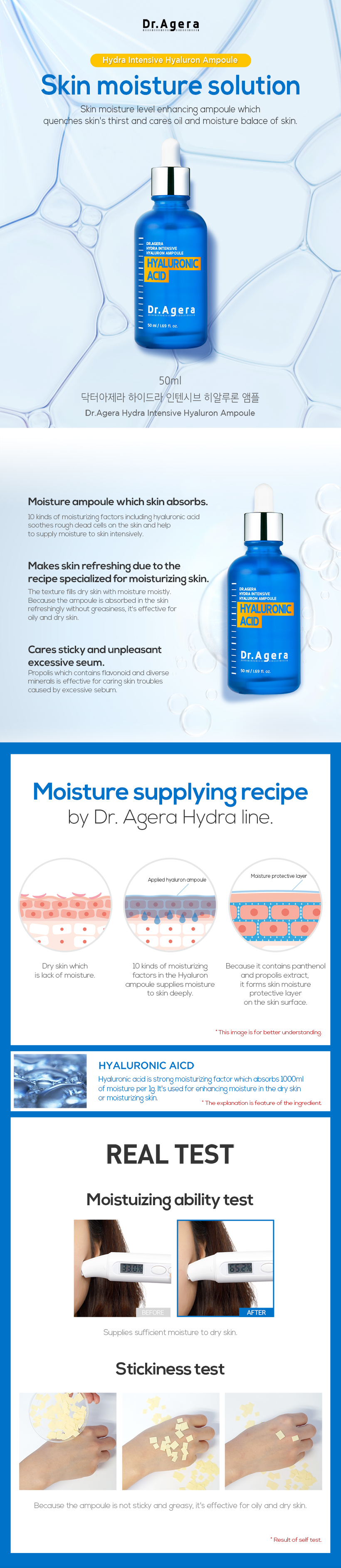 Dr Agera - Ampoule Hydra Intensive Hyaluron