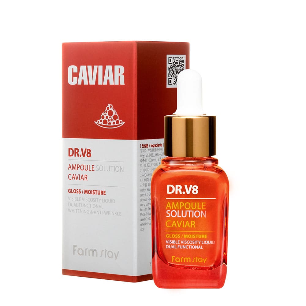 Farm Stay - Dr-V8 Ampoule Solution - Caviar - 30ml