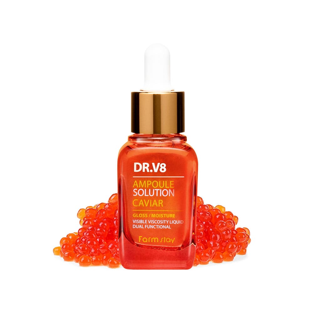 Farm Stay - Dr-V8 Ampoule Solution - Caviar - 30ml