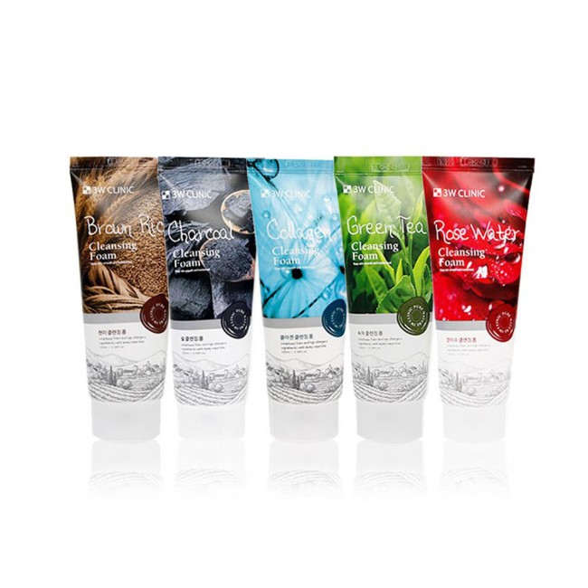 3W Clinic - Cleansing Foam - 100ml - Rose Water