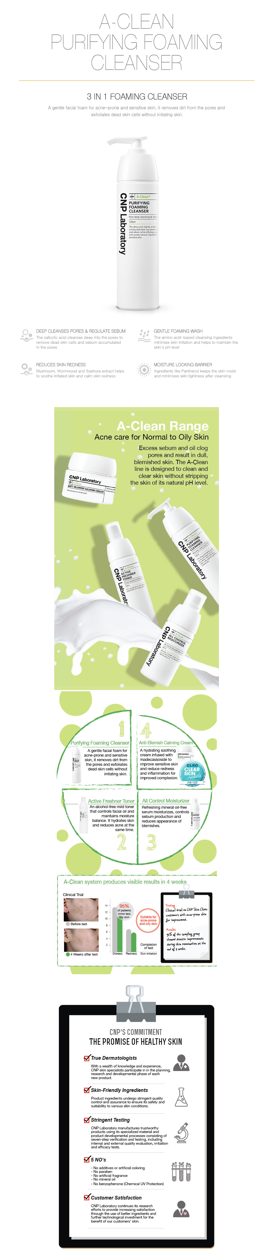 CNP LABORATORY - A Clean Purifying Foaming Cleanser - 145ml