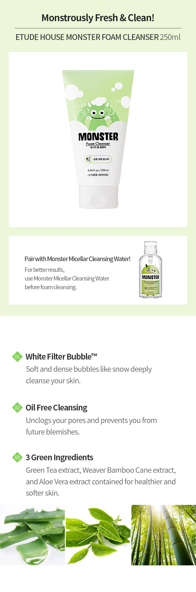 Etude House - Monster Nettoyant mousse
