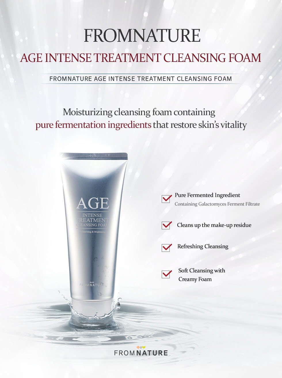 FROM NATURE - AGE Intense Treatment Mousse Nettoyante