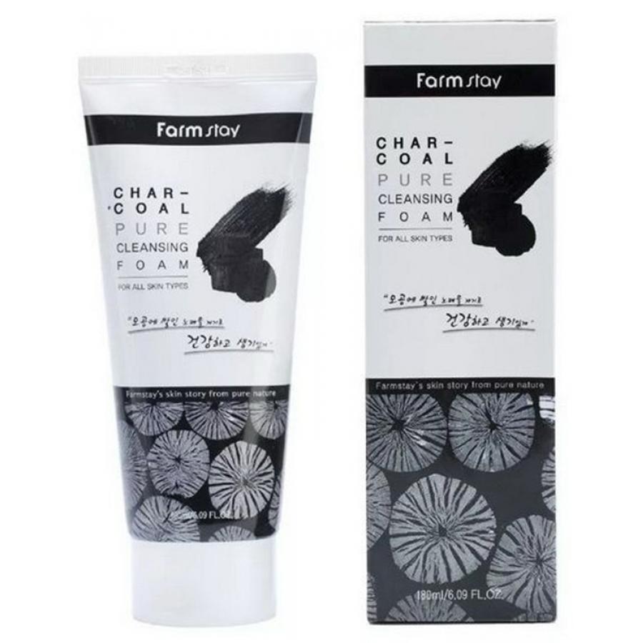 Farm Stay - Char-Coal Pure Cleansing Foam - 180ml