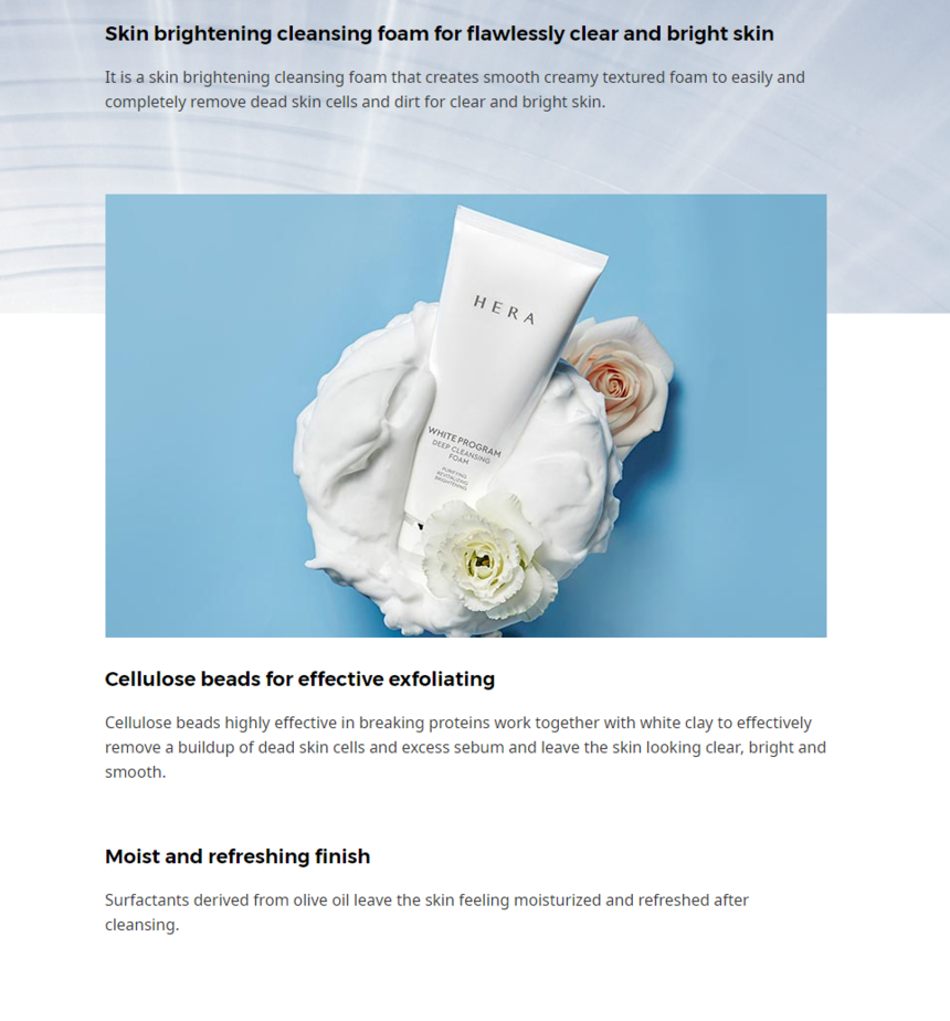 HERA - White Program Deep Cleansing Foam