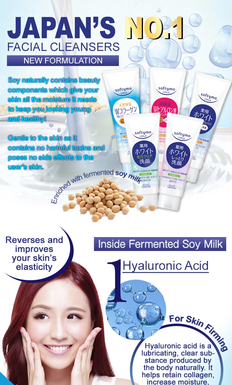 Kose - Softymo - W Collagen Cleansing Foam - 190g