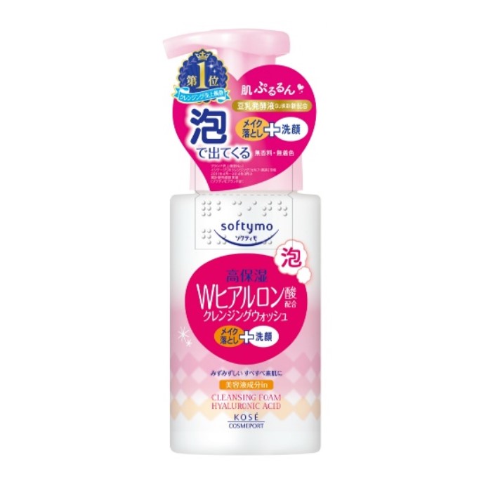 Kose - Softymo - W Hyaluronic Acid Cleansing Foam - 200ml